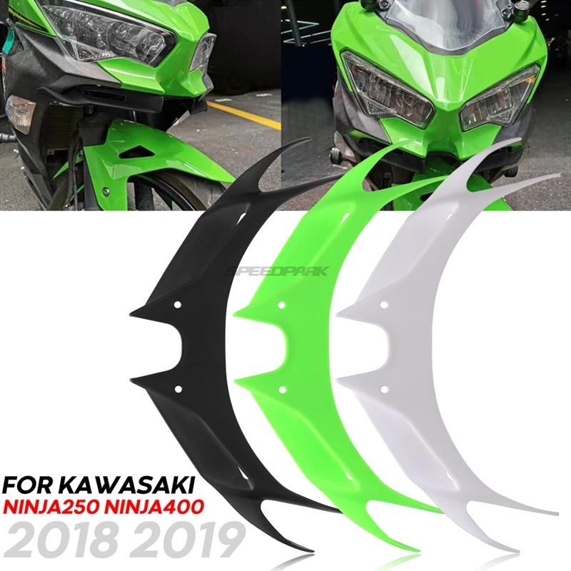 

Motorcycle Accessories Front Fairing Headlight Windscreen Center Cowl Panel Fairing For Kawasaki Ninja 400 Ninja 250 2018 2019