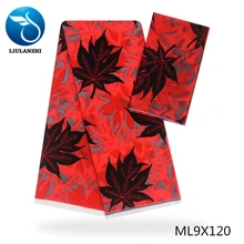 Красивые шифоновые принты ткани африканские 4 ярдов+ 2 ярдов шарф платье кружевные ткани шифон ткань ML9X116-138