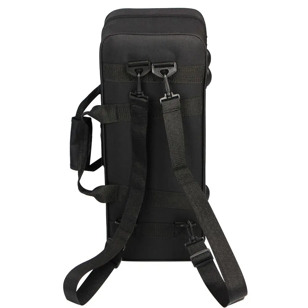 

600D Water-resistant Gig Bag Box Backpack Oxford Cloth for Trumpet with Adjustable Dual Shoulder Strap Foam Cotton Padded