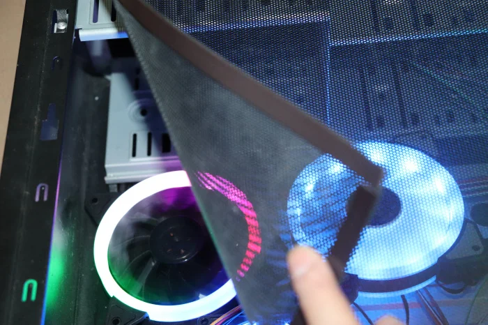Laptop chassis dust screen DIY fan dust filter cover PVC white net width 50CMx50cm black50*50cm