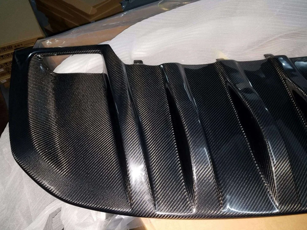 18-100% Real carbon fiber，Free Shipping Carbon Fiber Front and Rear Car Bumper Guard for Porsche Cayenne 2015-2017