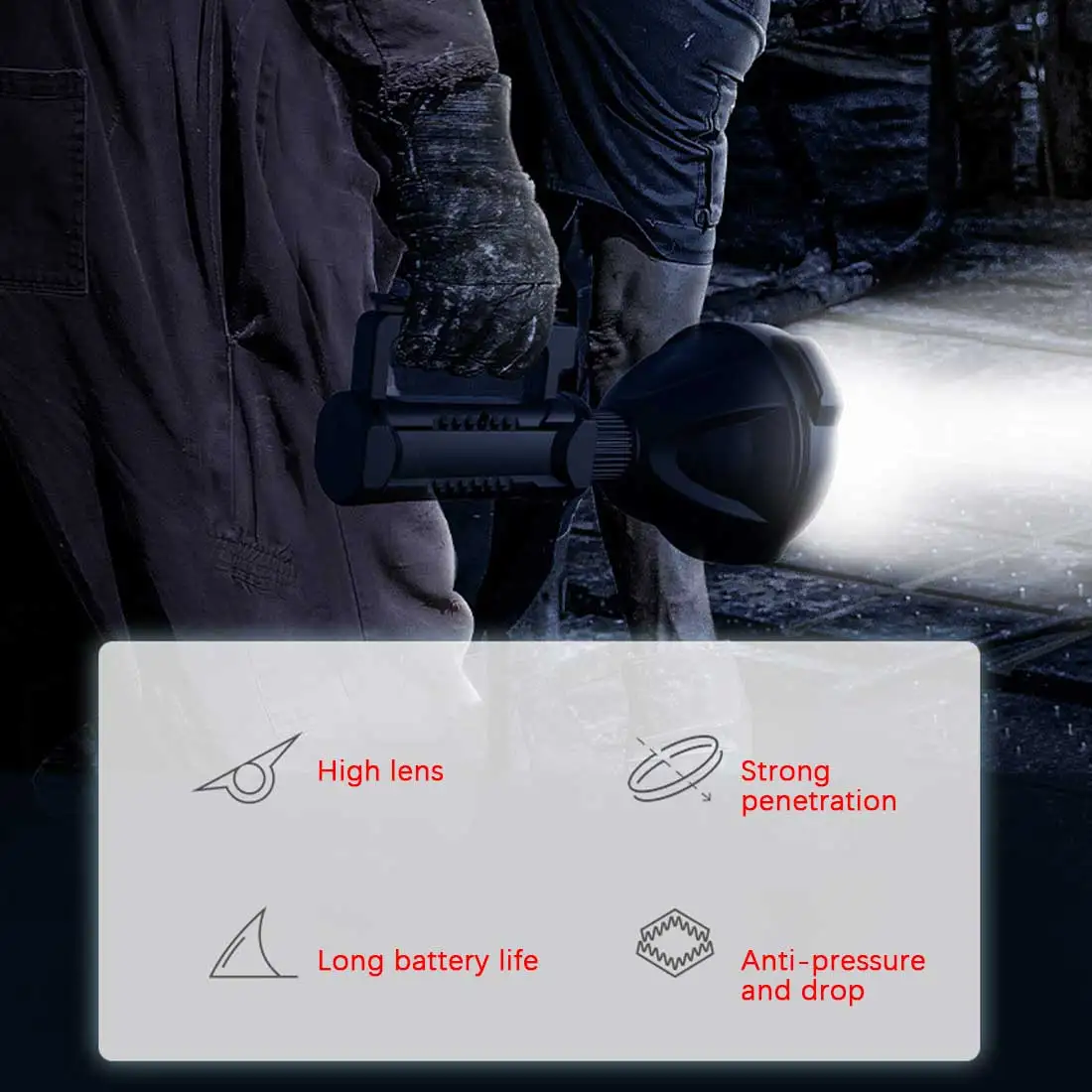 Holofotes à Prova Poderosa Lanterna Led Super Brilhante Portátil Dwaterproof Água Holofote Usb Tocha 8000 Lúmen Dropshipping Xhp50 - Xhp90 5 High Quality Luzes e Iluminação