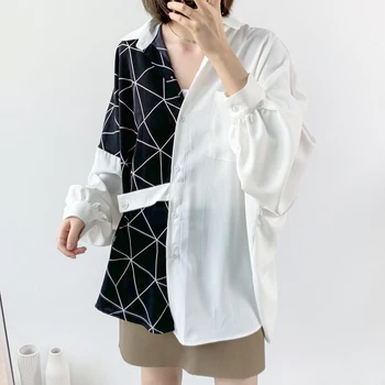

Korean Style Women Shirts Wild Spring New 2020 Fashion Casual Ladies Blouses and Tops Bat Sleeve Pluz Size Women Lothing