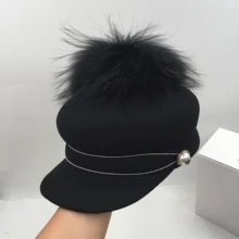 О новой зимней шерсти шерсть енота лампы Конный шляпа Джокер бейсболка кепка, Япония и восстановление древних способов маленькая пчела