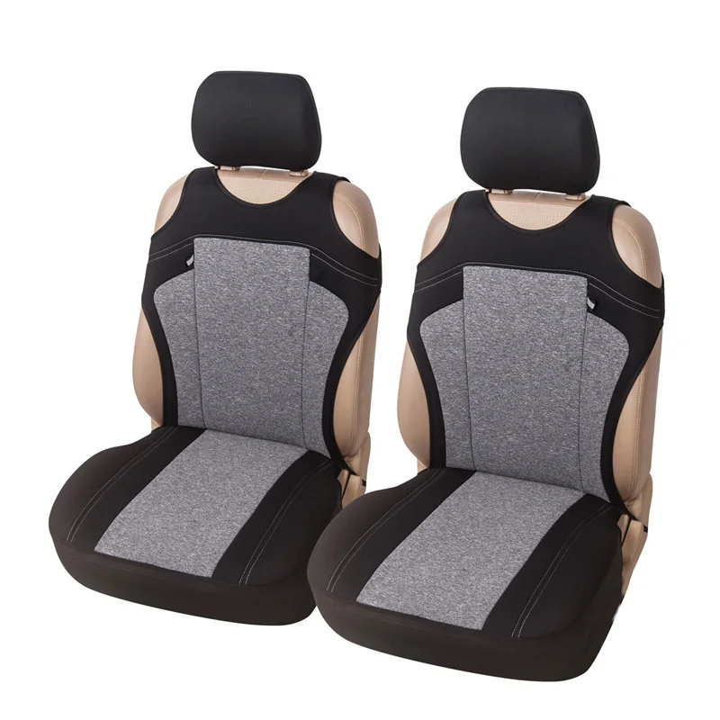 

T-shirt Car Seat Cover Universal Fit Most Vehicles Cationic Fabric Front Seat Covers 3 Color Optional Decor Car Seat Protector