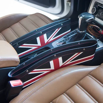 

organizer car seat gap storage case bag front seat air outlet vent union jack checker useful accessories interior