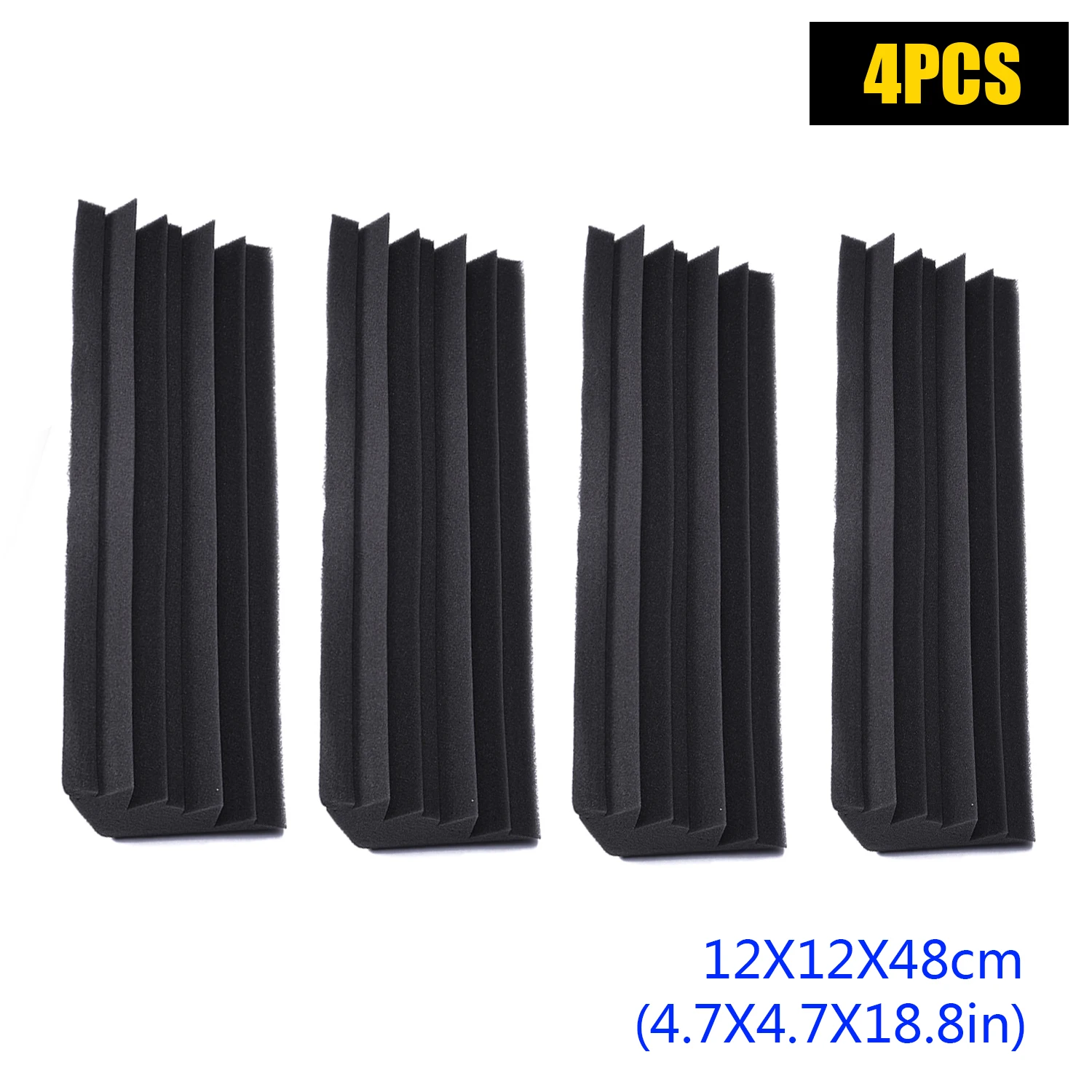 

4pcs Corner Acoustical Studio Foam Absorbers Sound proof Sound-absorbing cotton