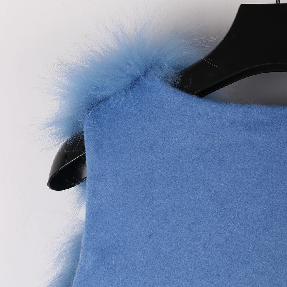 YOLOAgain, высокое качество, Женский Длинный Меховой жилет, женский жилет из натурального Лисьего меха