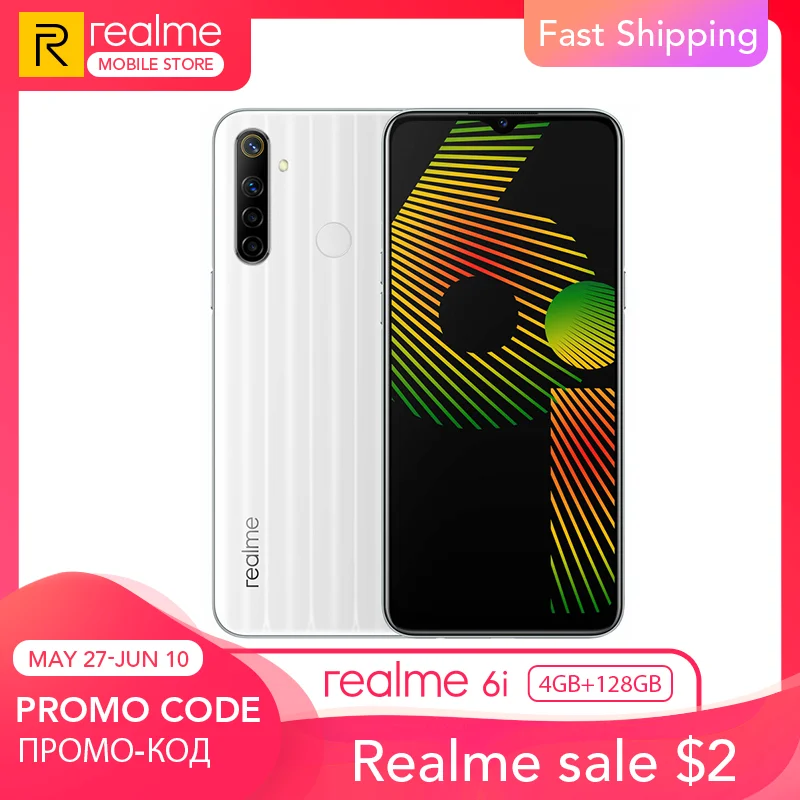 Realme 6i 4 Гб ОЗУ 128 Гб ПЗУ глобальная версия 5000 мАч батарея обратная зарядка Mediatek Helio G80 6,5 "Dewdrop дисплей 48MP камера|Смартфоны и мобильные телефоны|   | АлиЭкспресс