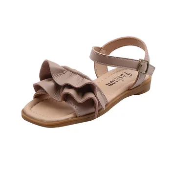 

Princess Fashion Lace Summer Kids Shoes For Litter Girl Sandals Size 3 4 5 6 7 8 9 10 11 12 Years 2020 New Children Beach Shoes