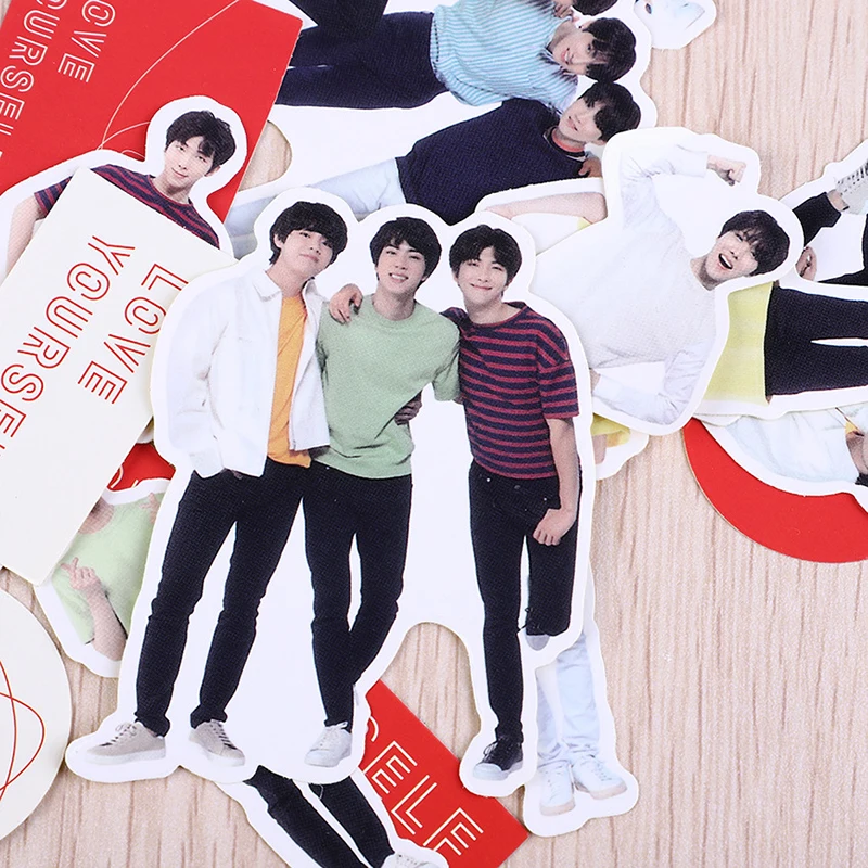 Kpop bangtan наклейки для мальчиков плакат карта альбом Высокое качество для женщин мужчин фанатов Коллекция ювелирных изделий
