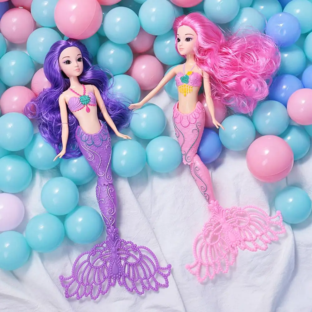 Кукла Принцесса-Русалка девочка дом Играть Пение подарок на день рождения 3D имитация реального глаз для игрушки модные куклы хвост платье игрушка девочка ребенок подарок