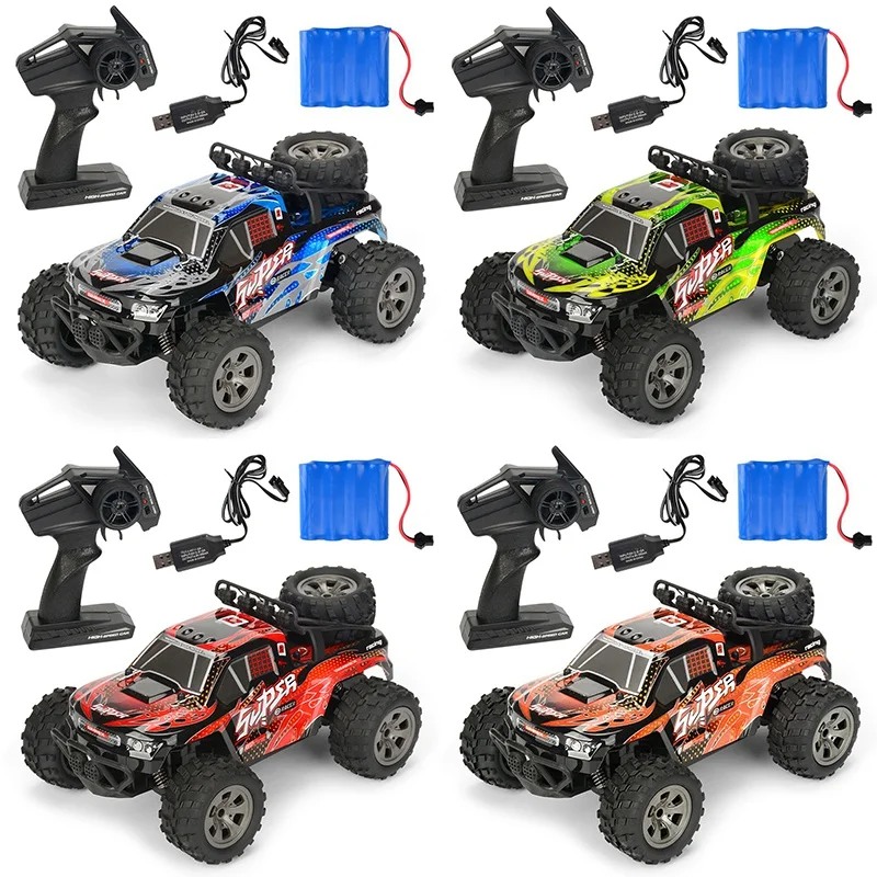 2.4G 4CH RC Car 2WD Brush Crawler Off -Road Remote Controller Car Electric Sport Racing Toy Car Model Vehicle for Children's Toy