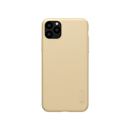Nillkin для iPhone 11 чехол с матовой поверхностью Защита жесткого диска на заднюю панель для iPhone 11 Pro Max w/Подарочный держатель для мобильного телефона - Цвет: Golden