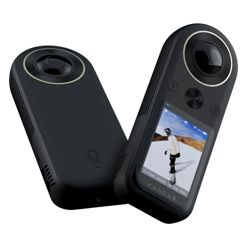 Official Standard Presale KanDao QooCam 8K 360 камера карманная VR камера 120fps 30MP панорама фото 2,4 ”сенсорный экран 360 градусов прямая трансляция - Цветной: Official Standard