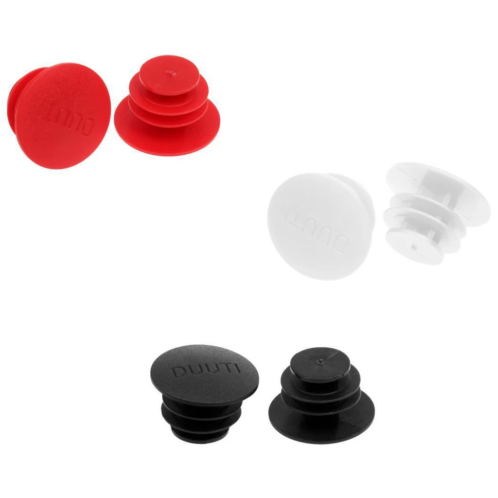 Bike Handlebar Bar End Plugs Caps (Set of 3 Pairs) 22mm to Universal Bicycle Grip Mountain BMX MTB