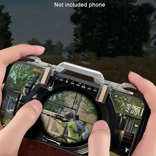  HiMISS Mobile Phone Gaming Trigger for PUBG Rules of Survival 1 Pair Phone Game Fire Button Aim Key