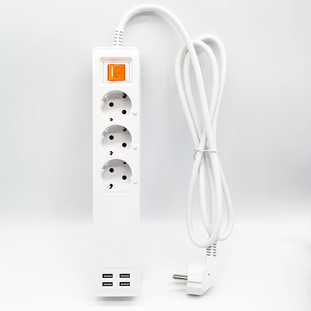 Умная Wi-Fi сетевая лента для розеток, защита от перенапряжения, несколько usb-розеток с удлинителем ЕС, индивидуальный пульт дистанционного управления для Alexa Google Home