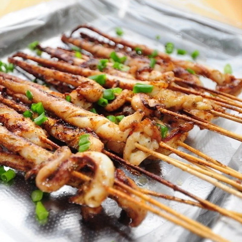 Barbecue Skewers 2.5MM*30CM Bamboo Skewers Wooden Barbecue Skewers Natural Wood Sticks