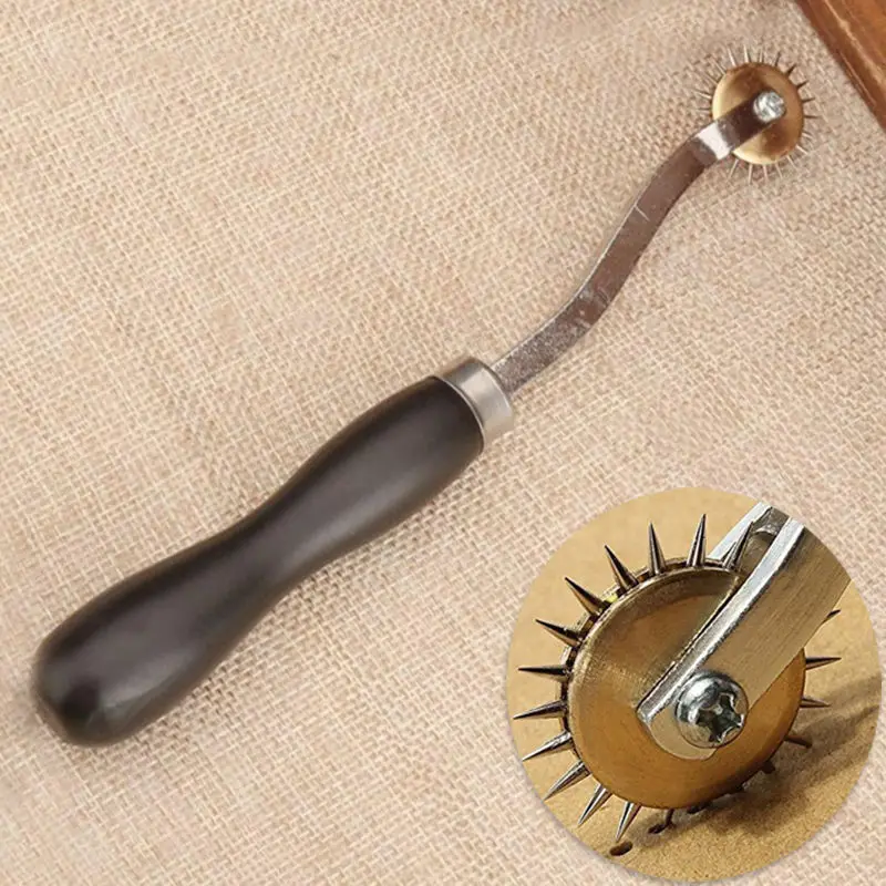 

New 4mm Overstitch Stitch Spacing Paper Craft Roulette Wheel Leather Sewing Too