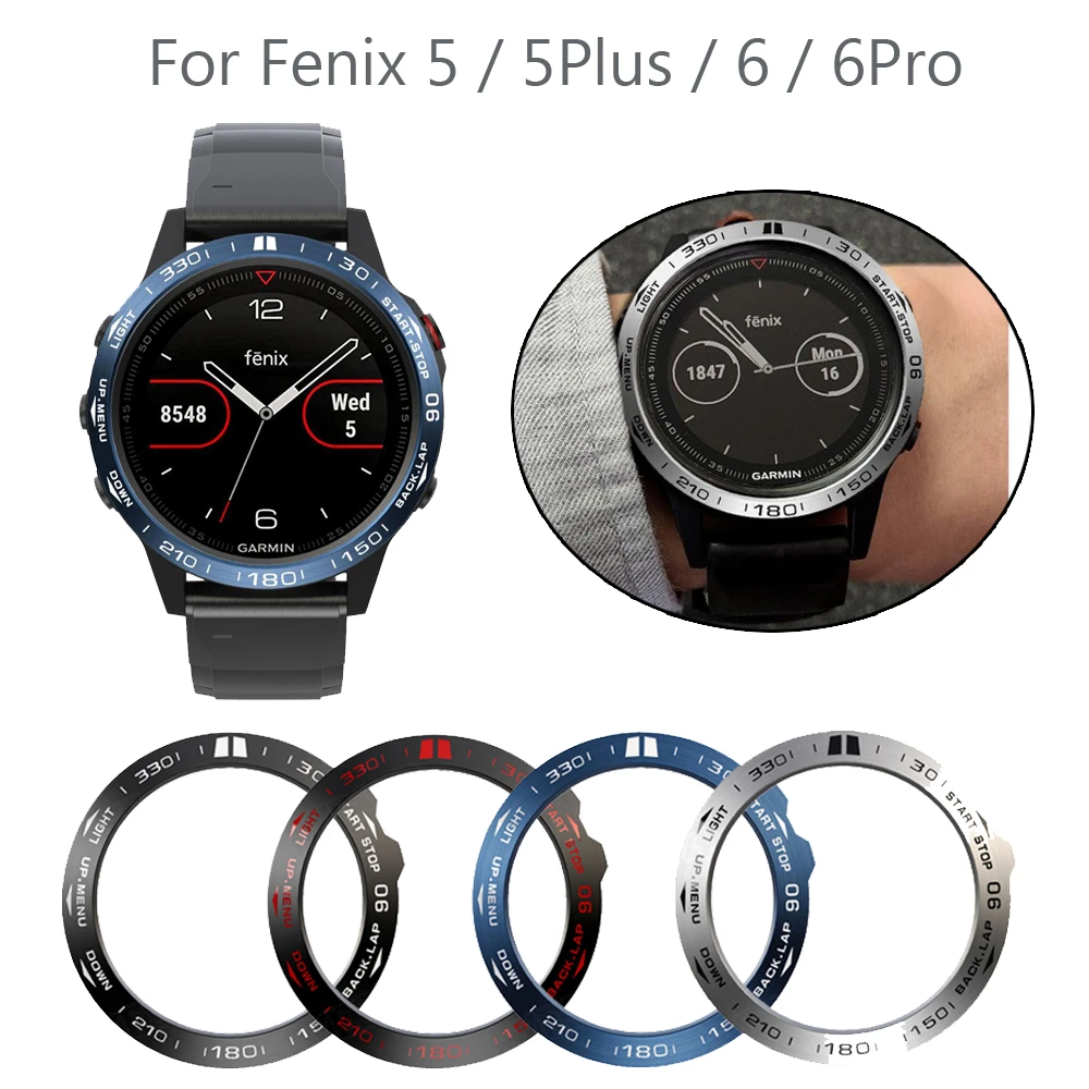 For Garmin Fenix 7 7x 5 5plus 6 6x Pro Smart Watch Ring Bezel Styling