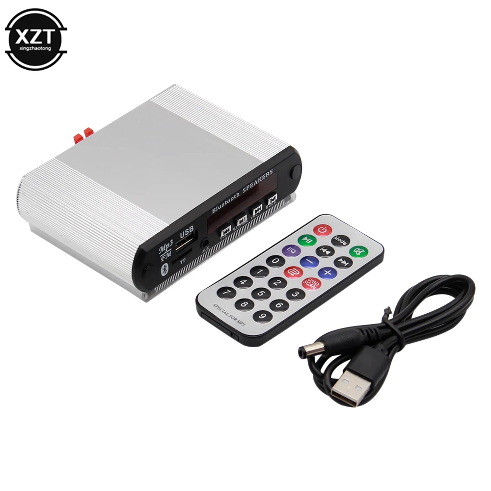 2*15W Amplifier Recording Bluetooth5.0 Receiver Car Kit MP3 Player Decoder Board Color Screen FM Radio TF USB 3.5 Mm AUX Audio