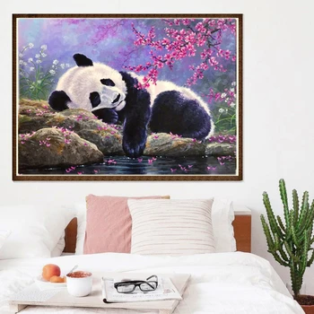 

5D Diamond Painting Animal Panda DIY Diamond Embroidery Chinese National Treasure Cross Stitch Rhinestone Mosaic Gift Home Decor