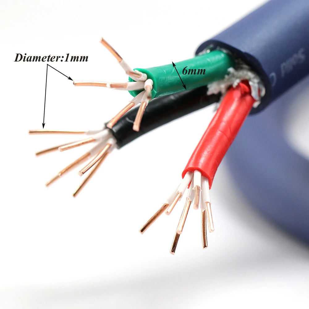 

Monosaudio P902 99.998% OFC copper conductor main power cable, Hifi Audio power supply cord, AC power wire