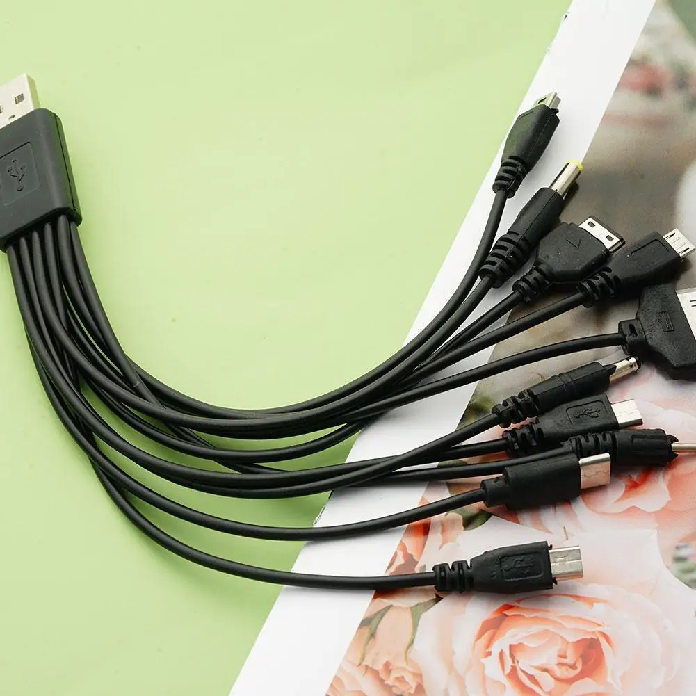 10 in 1 Universal Portable Lightweight Multi Functions Charging Charge with Brands Phones USB Cable Most Compatible J8V1