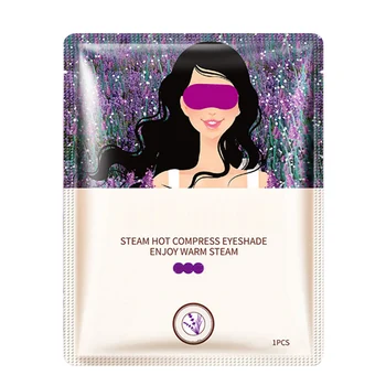 

1Pcs Steam Hot Compress Eyes Mask Warming Eye Patch Lavender Anti-dark Circle Puffiness Relieve Eyes SPA Blindfold BB2