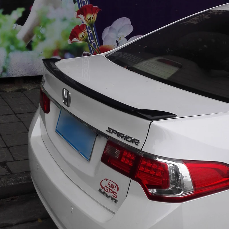 

For Honda Spirior Acura TSX Spoiler 2009 2010 2011 2012 2013 Car Tail Wing Decoration ABS Plastic Unpainted Rear Trunk Spoiler