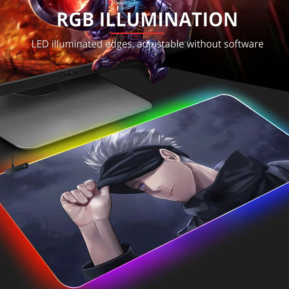

Коврик для мыши в стиле аниме с RGB-подсветкой