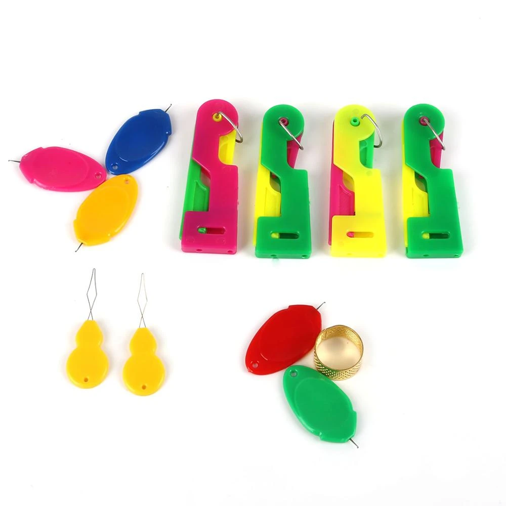 1/3/4/5/15Pcs Random Color  Automatic Needle Threader Thread Helpful Elderly Guide Easy Use Sewing Tool For Elderly Women