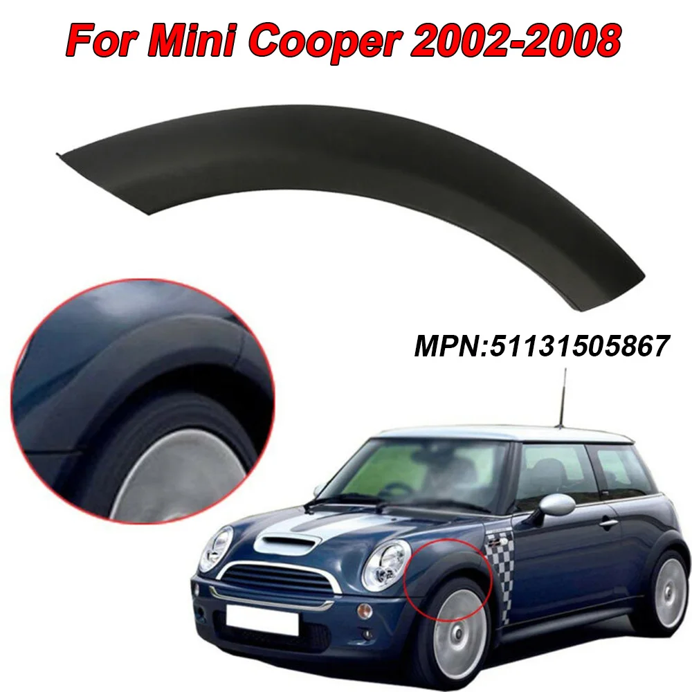 Черное автомобильное Левое переднее колесо для Mini Cooper 2002 2008 защитная крышка