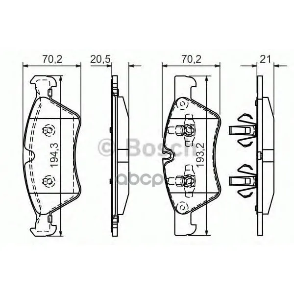 Колодки Тормозные Дисковые Mercedes W164(Ml)/X164(Gl)/W211/W251 04 Передние Bosch арт. 0986494165