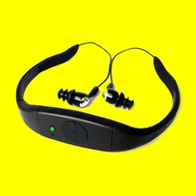 Завод Водонепроницаемый MP3-плеер IPX8 Дайвинг Плавание Серфинг гарнитура FM Музыкальный радиоплеер