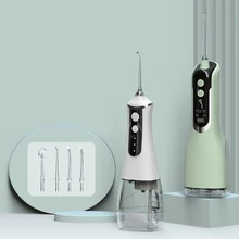 

Smart Oral Irrigator Dental Electric Water Flosser Teeth Cleaner 4 Nozzles Cordless Teeth Whitening Tool Water Thread for Teeth