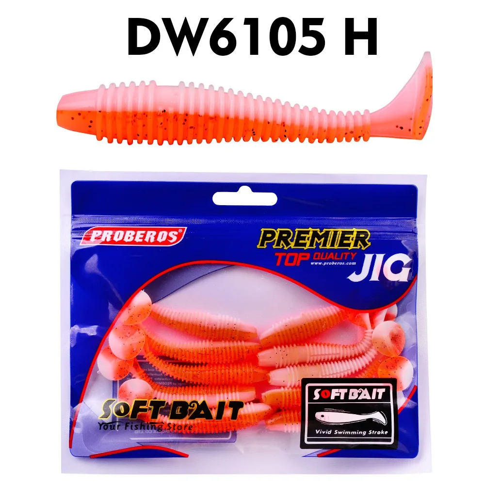 10 Teile/beutel softbait 1,8g 3g 3,2g Wobbler weiche Künstliche Angeln Locken paddle schwanz swimbait T Schwanz Künstliche würmer Karpfen – Detail 8