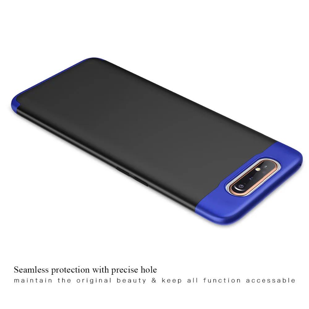3 в 1 360 Полный корпус крышка Роскошные, жесткие, ПК чехол для samsung Galaxy A80 чехол анти-падение противоударный чехол для samsung Galaxy A80