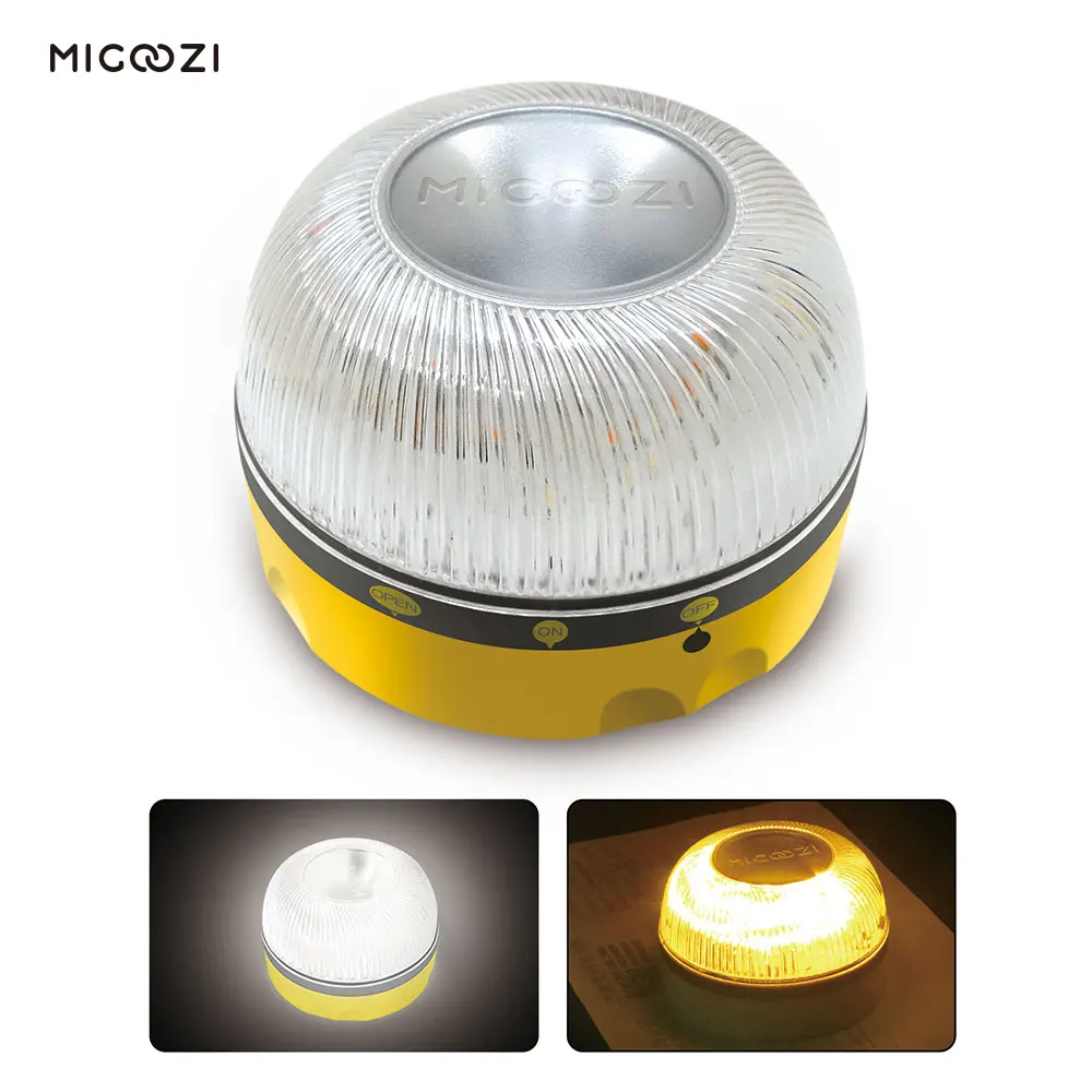

LED Road Emergency Flares Light Roadside Safety Warning Flashing Signal Lights Help Flash Roadside for Vehicles Car Boat MIGOOZI