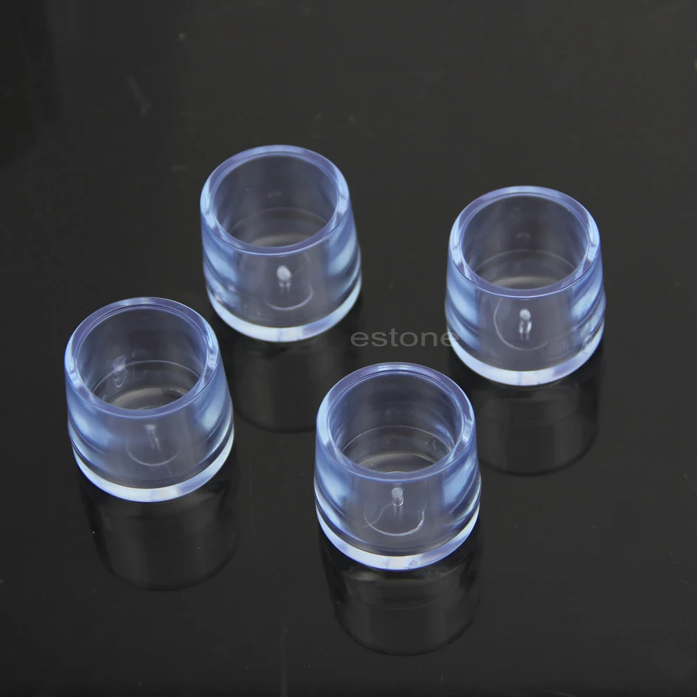 

4x Rubber Furniture Table Chair Leg Floor Leg Feet Cap Cover Protectors Round Y1QB