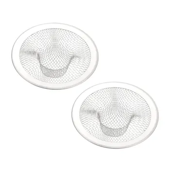 

uxcell 2 Pcs Kitchen Sink Garbage Strainer, 1.2 Inch Rim Stainless Steel Sink Disposal
