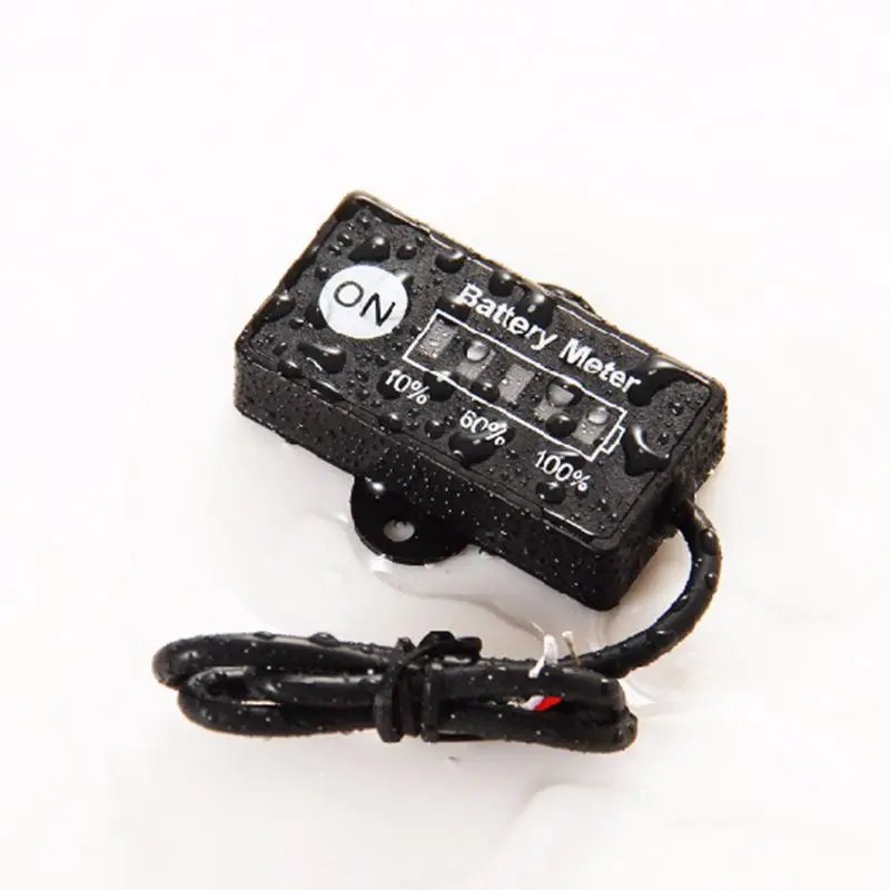 

OOTDTY 12/24V Battery Meter Indicator 5 Segments LED For Motorcycle Golf Carts Car A5YD