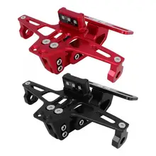 Номерной знак универсальная Алюминий сплава Регулируемый рамка номерного знака держатель кронштейн с светодиодный свет внешние аксессуары