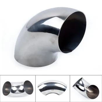 

102mm 90 Degree Bend Elbow Pipe Fitting Premium Stainless Steel Material Tube Use As Stair Handrail Car Accessory