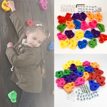 10 шт., скалолазание, камни для скалолазания, игры для детей, рукоятка для рук, набор, Детская уличная игровая площадка, пластиковая аппаратна...(China)