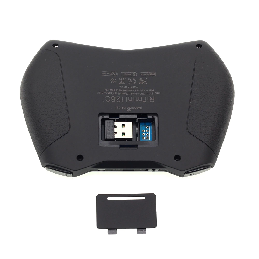 Rii i28C немецкая Мини Беспроводная клавиатура Air mouse с сенсорной панелью для Android tv Box IPTV Мини ПК X96mini H96mini tv Box