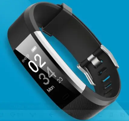 Smartch ID115HR плюс умный Браслет пульсометр Шагомер фитнес-трекер Браслет