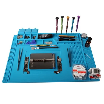 ESD Heat Insulation Working mat Soldering Station Iron Phone Computer Repair Mat Magnetic Heat-resistant BGA  Insulator Platform 1