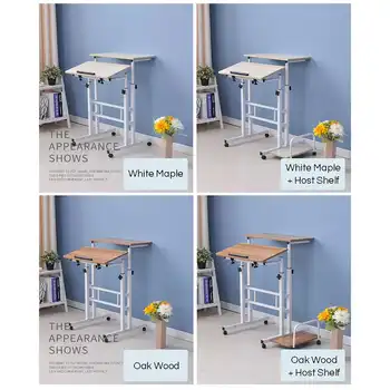 

Modern Sit Stand Computer Desk With Keyboard Tray Height Adjustable Simple Standing Laptop Desk Notebook Monitor Holder Stand